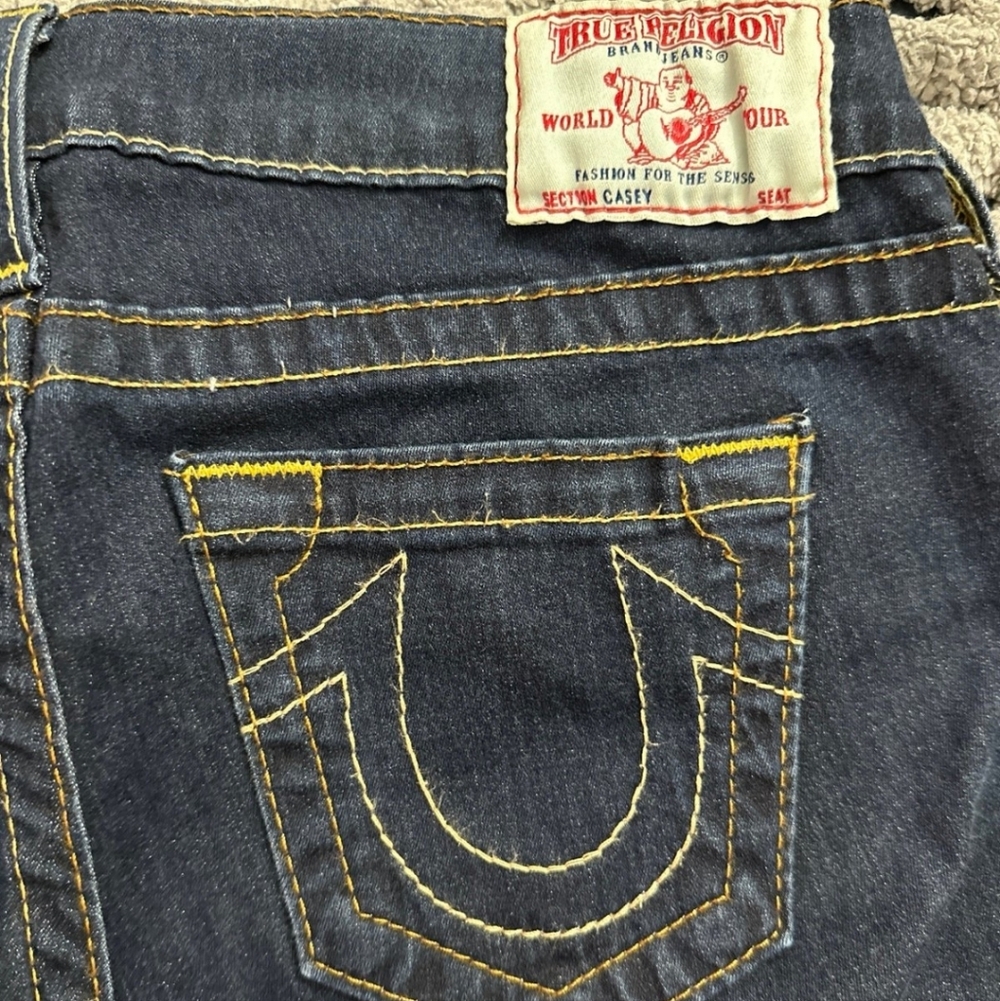 True Religion Women's Casey Dark Blue Jeans